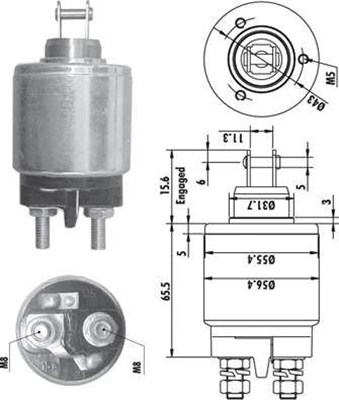 MAGNETI MARELLI Önindító bendix AME0132_MM