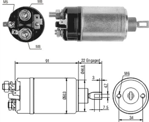 MAGNETI MARELLI Önindító bendix AME0166_MM