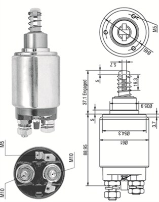 MAGNETI MARELLI Önindító bendix AME0173_MM