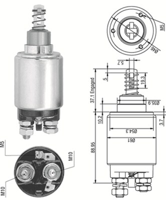 MAGNETI MARELLI Önindító bendix AME0174_MM