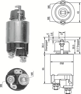 MAGNETI MARELLI Önindító bendix AME0230_MM