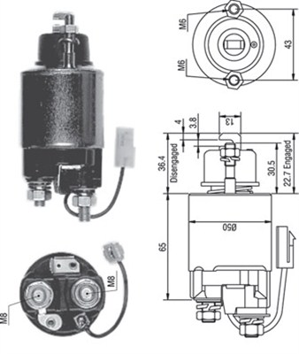 MAGNETI MARELLI Önindító bendix AME0232_MM