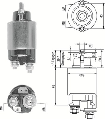 MAGNETI MARELLI Önindító bendix AME0233_MM