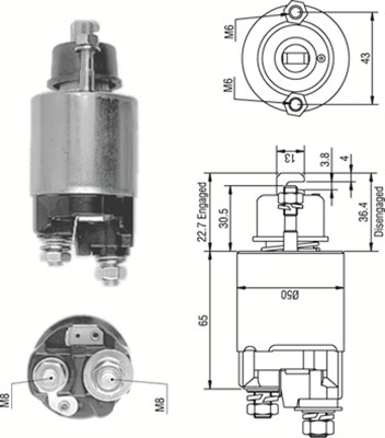 MAGNETI MARELLI Önindító bendix AME0234_MM