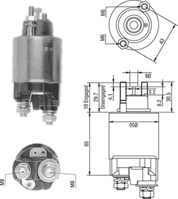 MAGNETI MARELLI Önindító bendix AME0236_MM