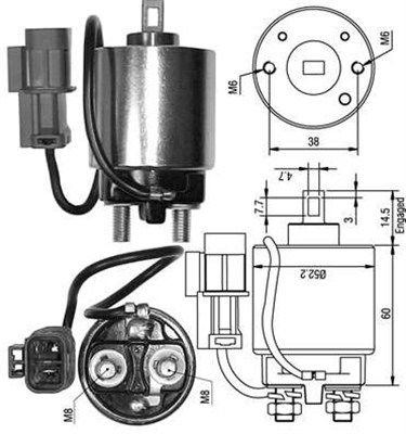 MAGNETI MARELLI Önindító bendix AME0240_MM