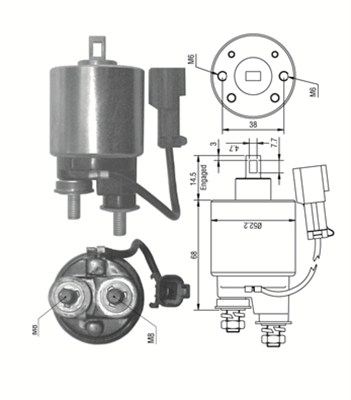 MAGNETI MARELLI Önindító bendix AME0243_MM