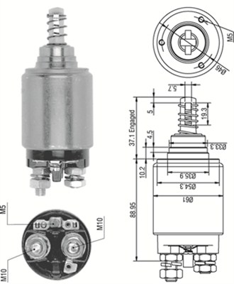 MAGNETI MARELLI Önindító bendix AME0252_MM