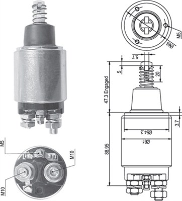 MAGNETI MARELLI Önindító bendix AME0256_MM