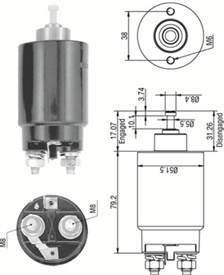 MAGNETI MARELLI Önindító bendix AME0263_MM