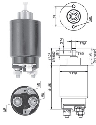 MAGNETI MARELLI Önindító bendix AME0264_MM