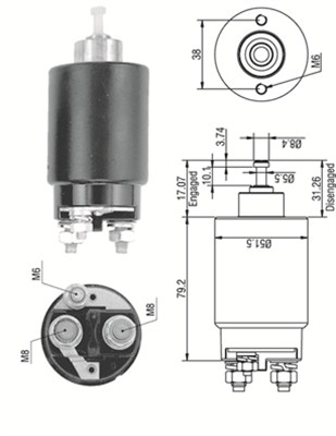 MAGNETI MARELLI Önindító bendix AME0265_MM