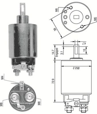 MAGNETI MARELLI Önindító bendix AME0276_MM