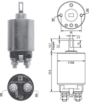 MAGNETI MARELLI Önindító bendix AME0278_MM