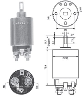 MAGNETI MARELLI Önindító bendix AME0281_MM