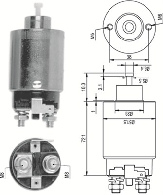 MAGNETI MARELLI Önindító bendix AME0283_MM