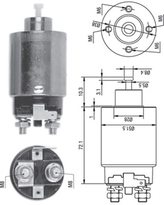 MAGNETI MARELLI Önindító bendix AME0284_MM