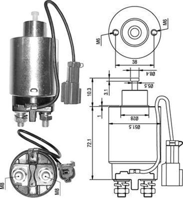 MAGNETI MARELLI Önindító bendix AME0285_MM