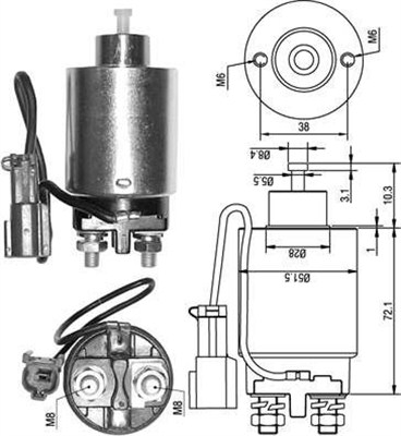 MAGNETI MARELLI Önindító bendix AME0286_MM