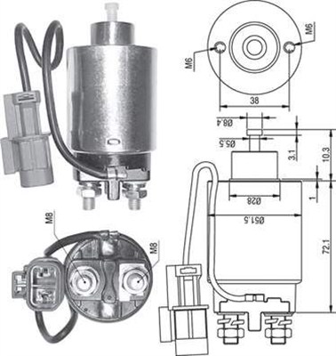 MAGNETI MARELLI Önindító bendix AME0287_MM