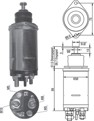 MAGNETI MARELLI Önindító bendix AME0299_MM