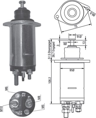 MAGNETI MARELLI Önindító bendix AME0305_MM