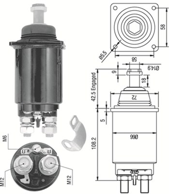 MAGNETI MARELLI Önindító bendix AME0312_MM