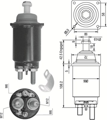 MAGNETI MARELLI Önindító bendix AME0313_MM