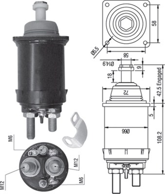 MAGNETI MARELLI Önindító bendix AME0314_MM