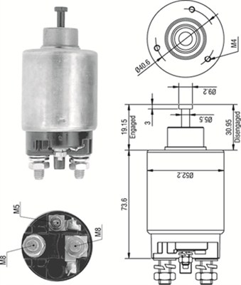 MAGNETI MARELLI Önindító bendix AME0316_MM