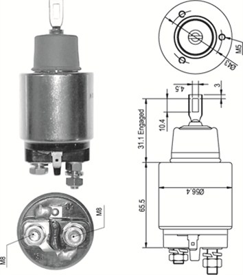 MAGNETI MARELLI Önindító bendix AME0346_MM