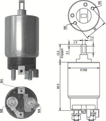 MAGNETI MARELLI Önindító bendix AME0351_MM