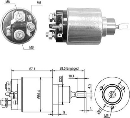 MAGNETI MARELLI Önindító bendix AME0361_MM