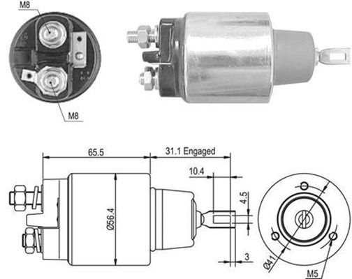 MAGNETI MARELLI Önindító bendix AME0380_MM