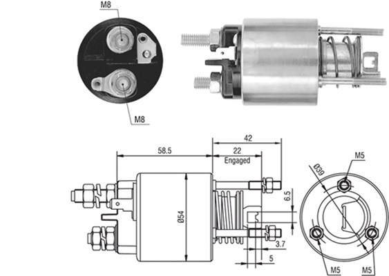 MAGNETI MARELLI Önindító bendix AME0384_MM