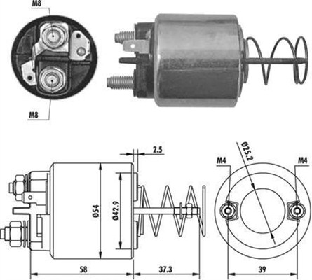 MAGNETI MARELLI Önindító bendix AME0386_MM