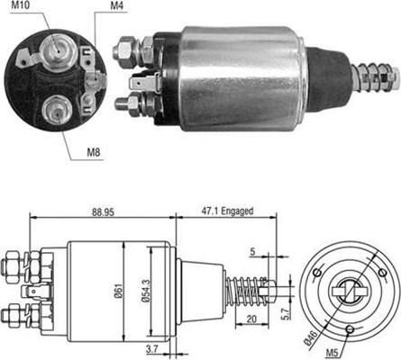 MAGNETI MARELLI Önindító bendix AME0390_MM