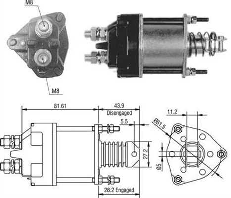 MAGNETI MARELLI Önindító bendix AME0391_MM