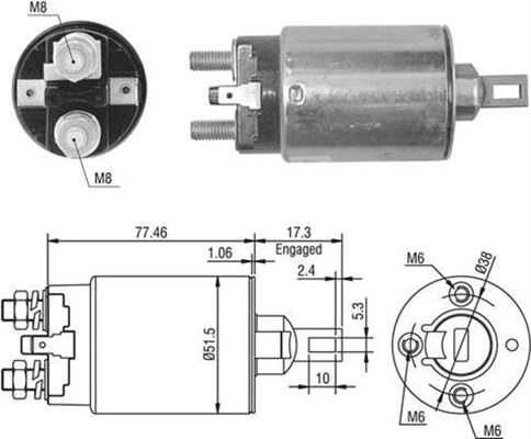 MAGNETI MARELLI Önindító bendix AME0395_MM