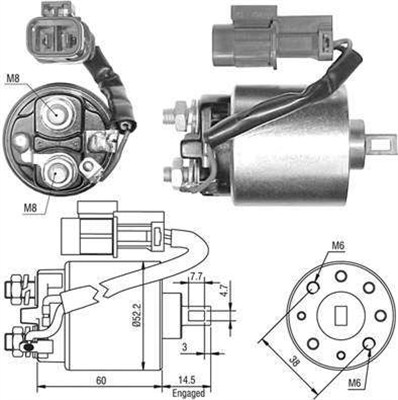 MAGNETI MARELLI Önindító bendix AME0399_MM