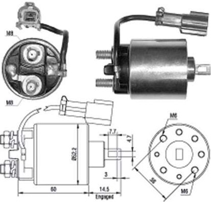 MAGNETI MARELLI AME0400_MM Önindító bendix