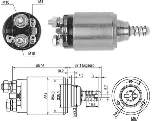 MAGNETI MARELLI Önindító bendix AME0402_MM