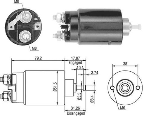 MAGNETI MARELLI Önindító bendix AME0403_MM