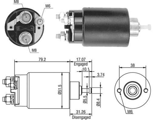 MAGNETI MARELLI Önindító bendix AME0405_MM