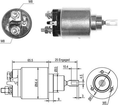 MAGNETI MARELLI Önindító bendix AME0407_MM