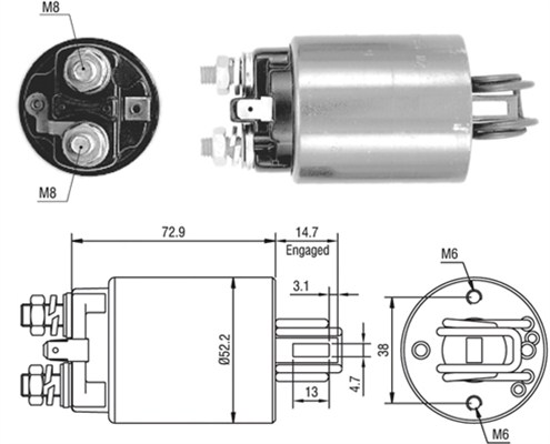 MAGNETI MARELLI Önindító bendix AME0409_MM