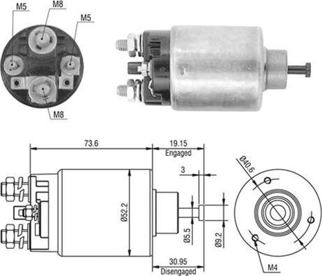 MAGNETI MARELLI Önindító bendix AME0412_MM