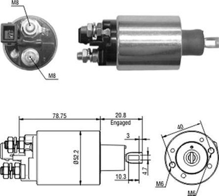 MAGNETI MARELLI Önindító bendix AME0430_MM