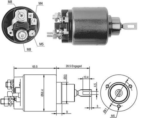 MAGNETI MARELLI Önindító bendix AME0434_MM