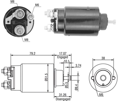 MAGNETI MARELLI Önindító bendix AME0446_MM